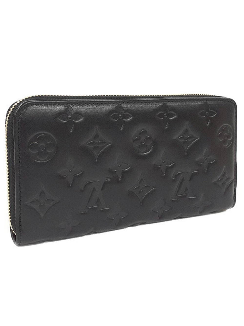 Louis Vuitton Round Long Wallet Zipper Monogram Zippy Brown